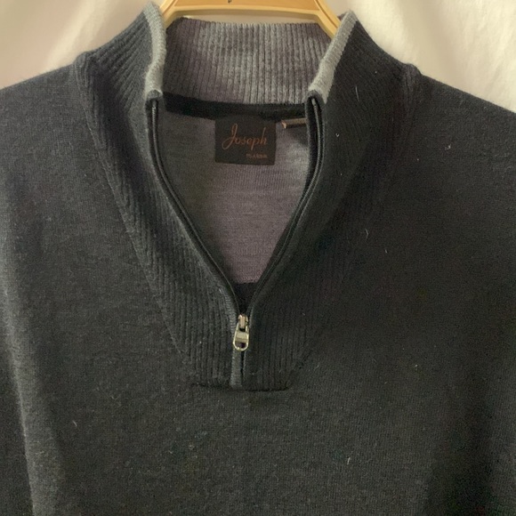 Jos A Bank black wool quarter zip - Picture 3 of 5
